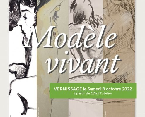 Affiche Vernissage Modèle vivant - octobre 2022