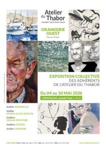 Affiche de l'expo collective à l'Orangerie Ouest
